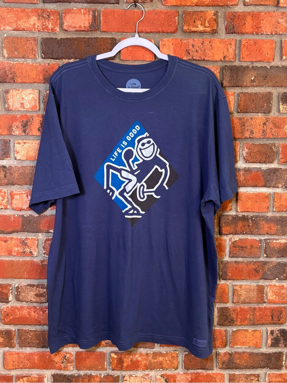 Life is good mens short sleeve Jake graphic tee blue XXL